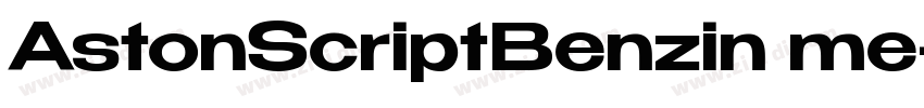 AstonScriptBenzin me字体转换